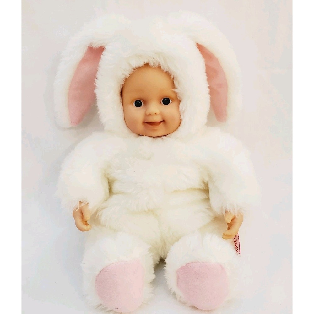Anne Geddes "Baby Bunnies" Doll in Easter Bunny Suit 8" Plush Body